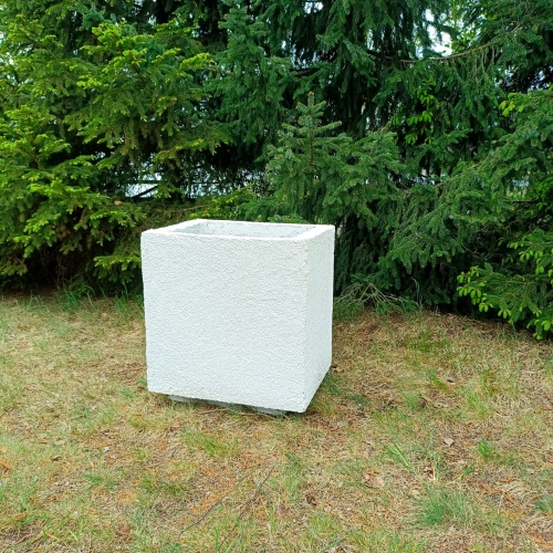 Donica 50/50/50 cm model biały do wew i zew. 